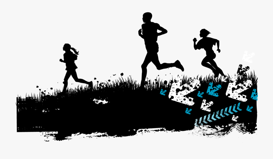 Running Silhouette Sport Illustration - Transparent Runner Silhouette Png, Transparent Clipart