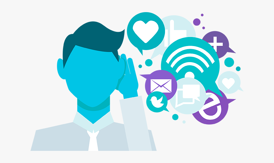 Social Listening Icon, Transparent Clipart