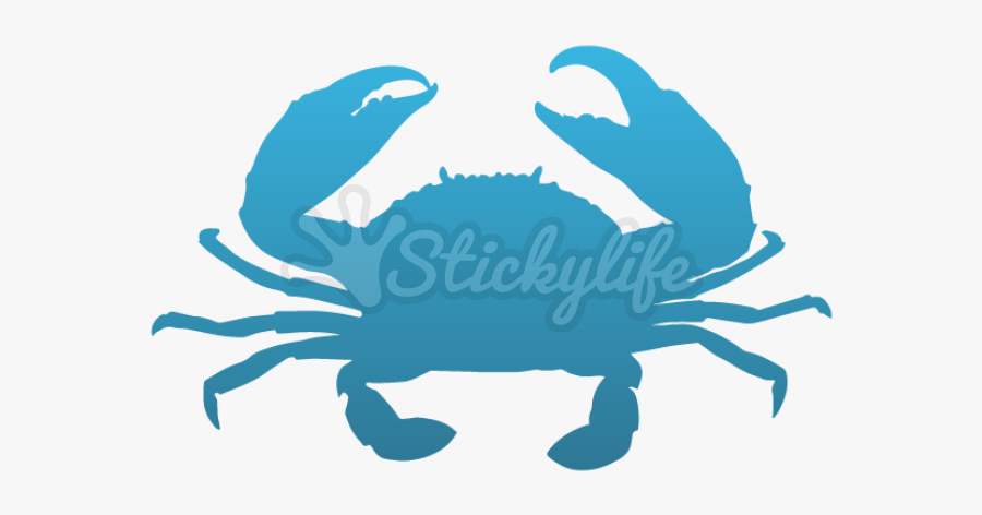 Crabs Clipart Blue Crab - Crab Silhouette Vector Free, Transparent Clipart