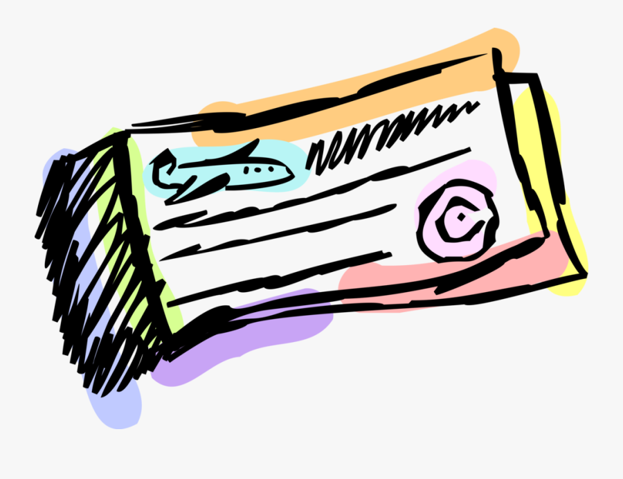 Transparent Traveling Clipart - Plane Ticket Clip Art, Transparent Clipart