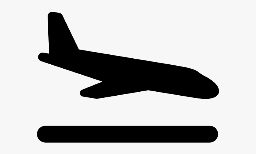 Plane Landing Icon, Transparent Clipart