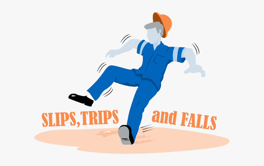 Slips Trips Falls - Falling, Transparent Clipart