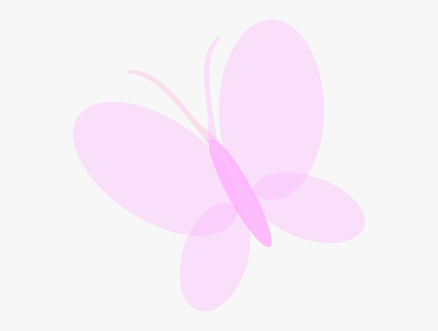 Thumb Image - Light Pink Butterfly Clip Art, Transparent Clipart