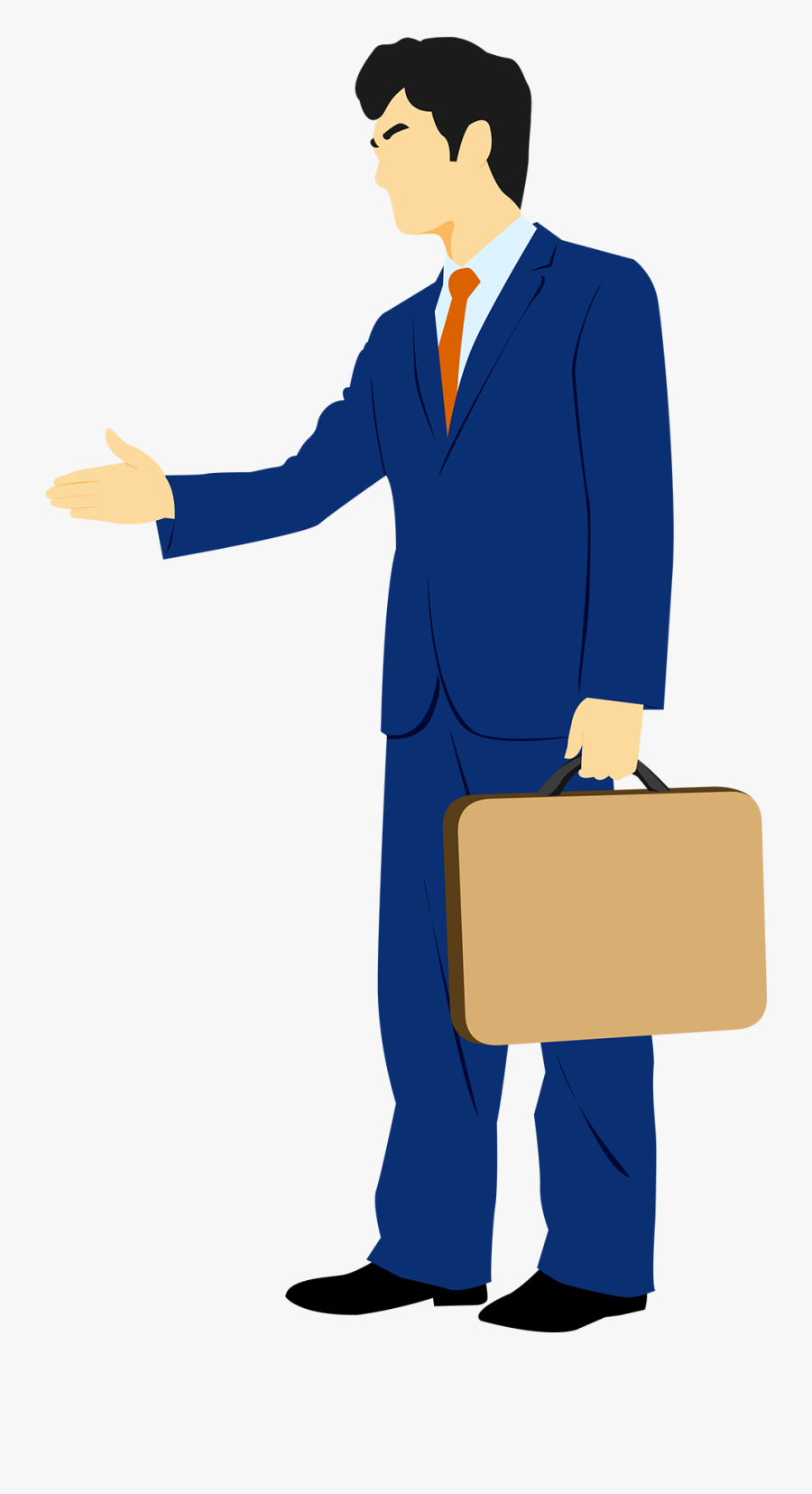 Business Office Workplace Character Cartoon Hand Drawn - Portable Network Graphics, Transparent Clipart