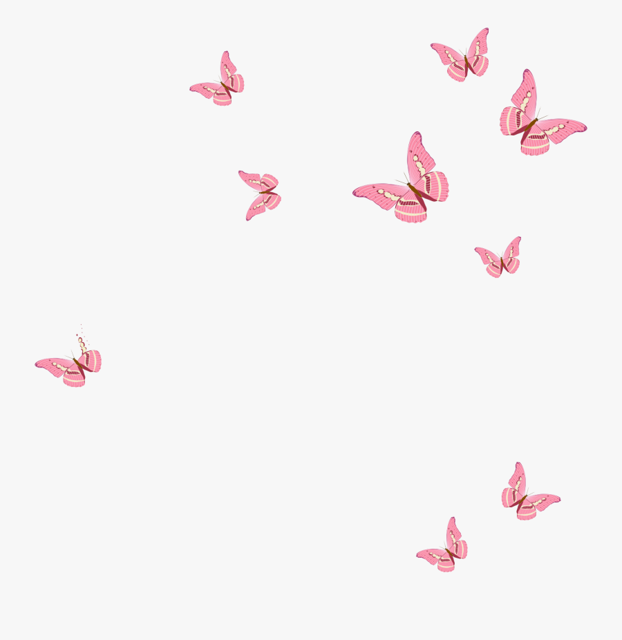 Pink Butterfly, Clip Art, Stickers, Animals, Pink Garden, - Butterfly Vector Png Transparent, Transparent Clipart