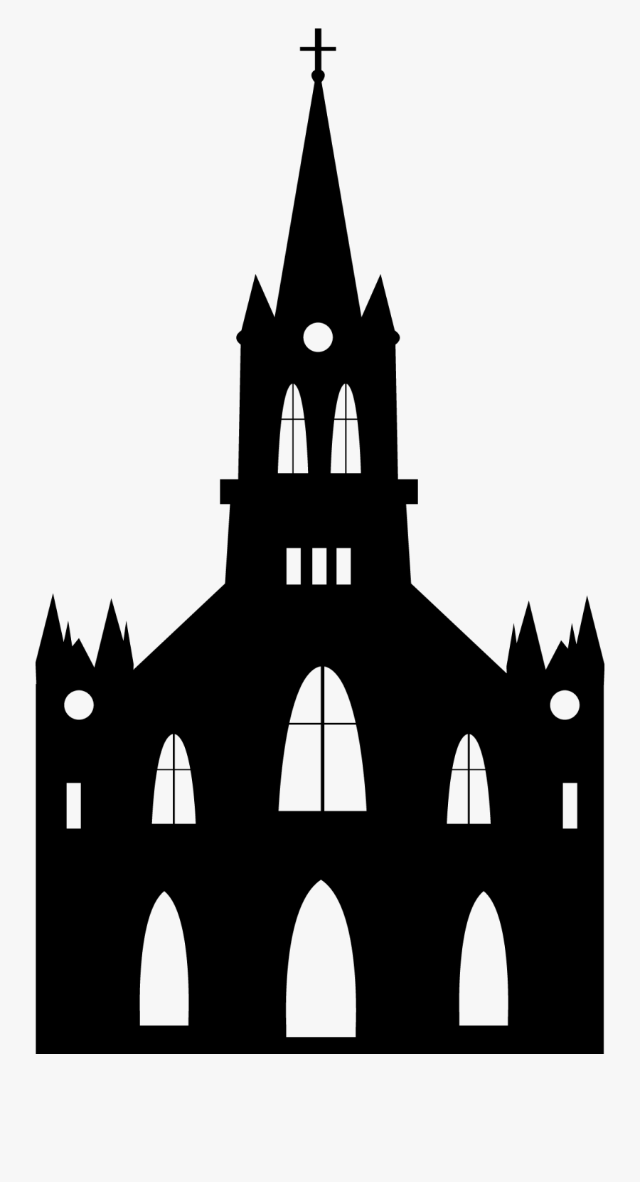 Euclidean Vector Church Religion Silhouette - Church Silhouette Png, Transparent Clipart