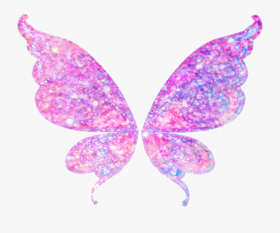 Butterfly Clipart Glitter Butterflies - Fairy Wings For Editing, Transparent Clipart
