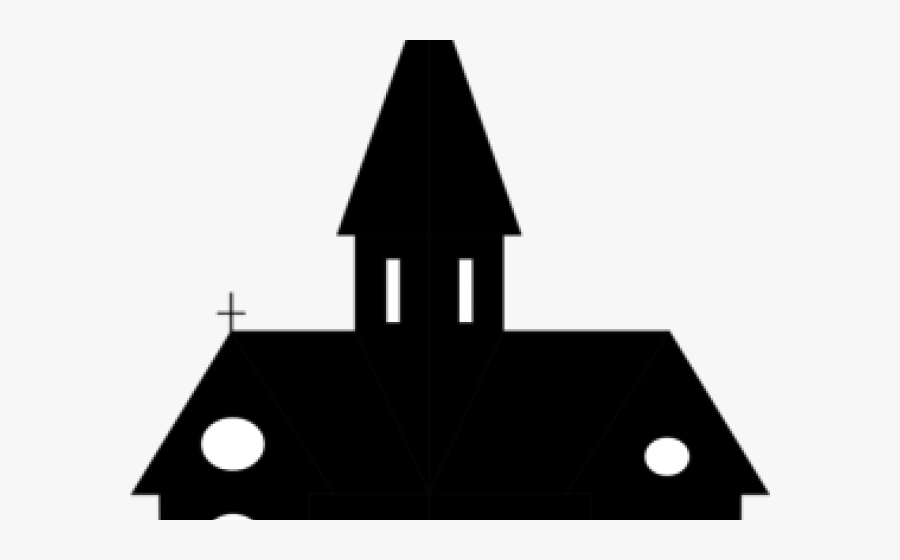 Church Silhouette Cliparts - Sign, Transparent Clipart