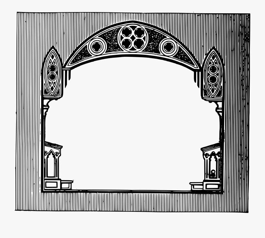 Church Frame Clip Arts - Church Frame, Transparent Clipart