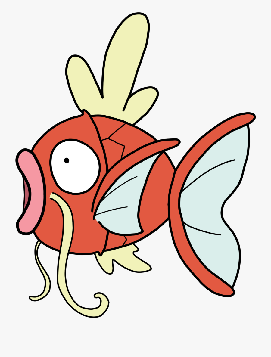 Magikarp Drawing Pokemon - Pokemon Fish With Lips, Transparent Clipart