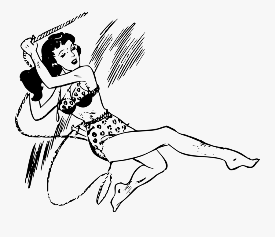 Art,monochrome Photography,shoe - Black And White Jungle Girl, Transparent Clipart