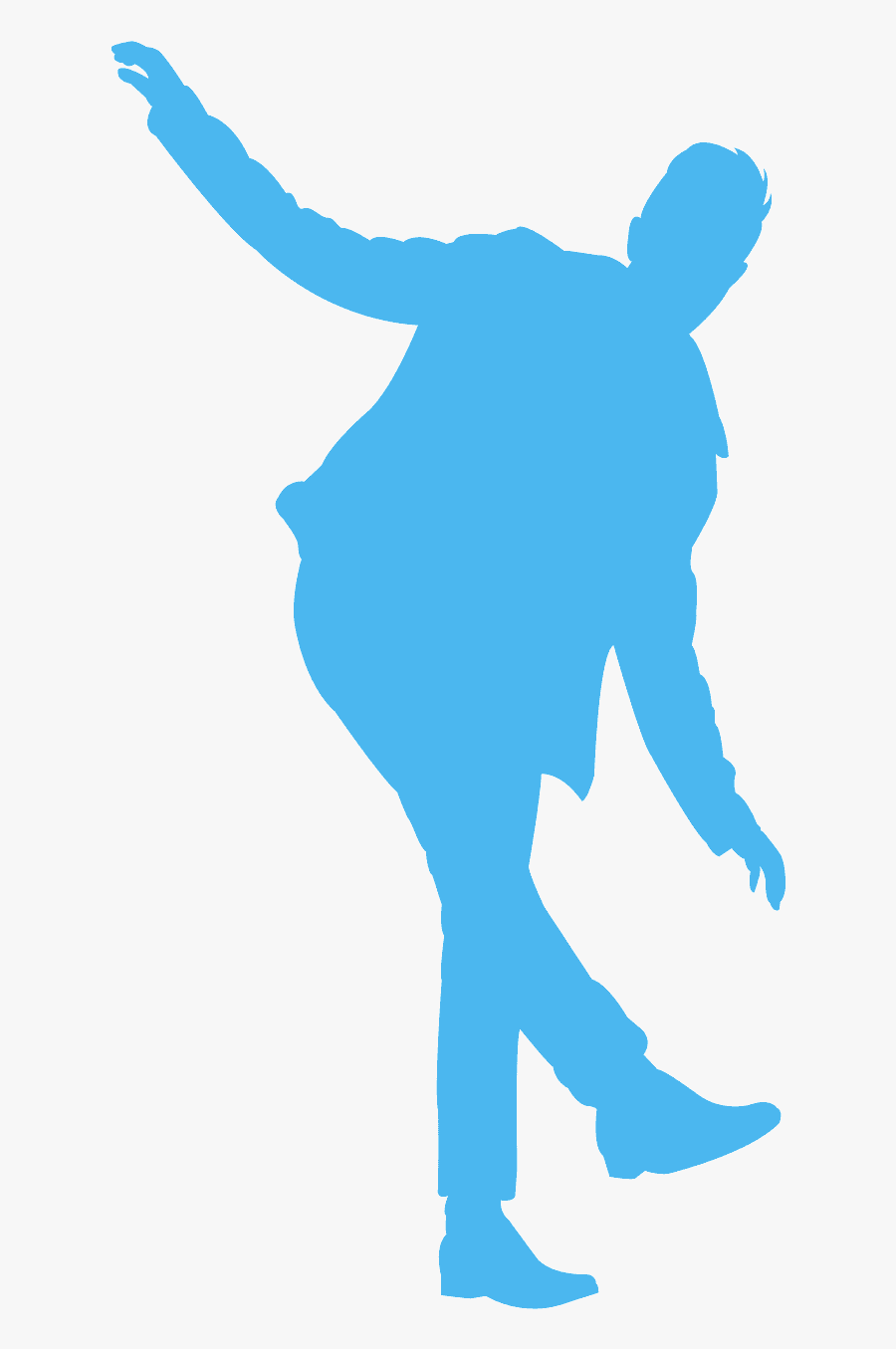 Teenager Silhouette Blue, Transparent Clipart