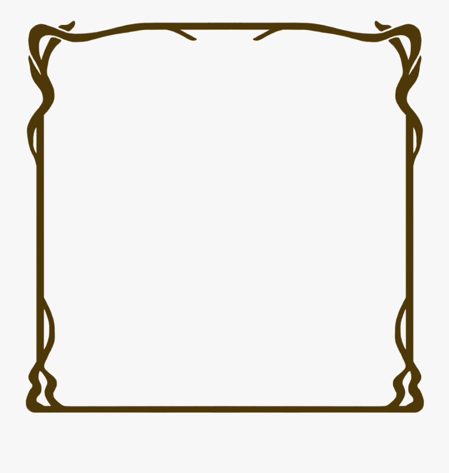 Transparent Art Nouveau Border Png - Frame Art Nouveau Png, Transparent Clipart