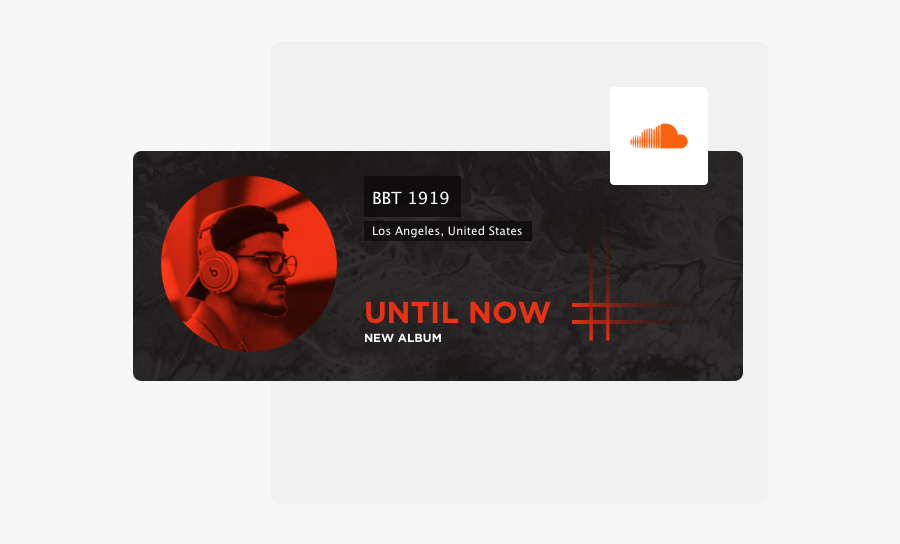 Soundcloud Header Design Maker App - Plantilla De Banner De Soundcloud, Transparent Clipart