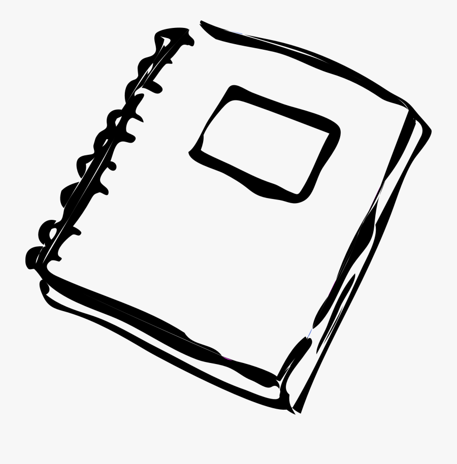 Transparent Notebooks Clipart - Homework Clipart Black And White, Transparent Clipart