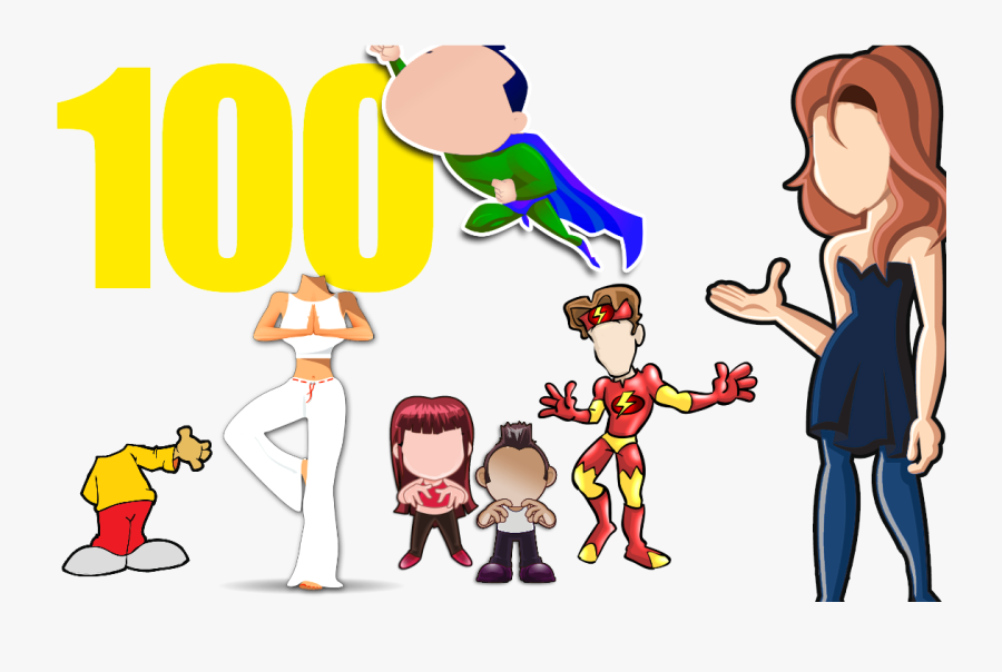 100 Character Poses Characters With No Faces , Free Transparent Clipart ClipartKey