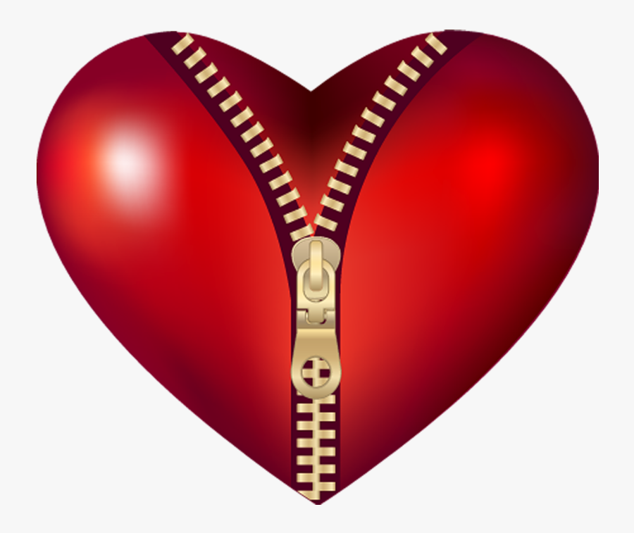 Transparent Red Particles Png - Zip On Heart, Transparent Clipart