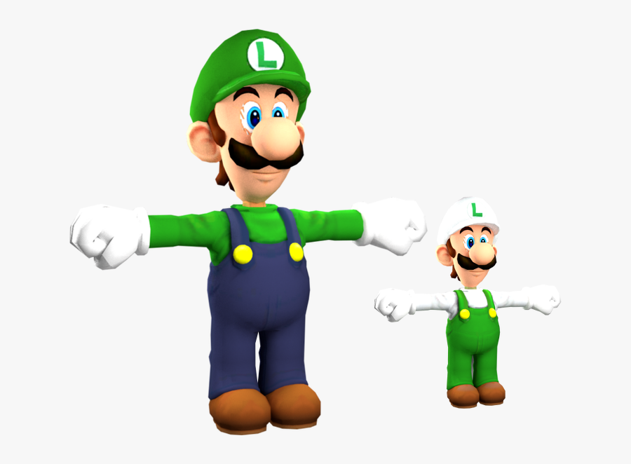 Wii Super The Models Resource Download Zip - Super Mario Galaxy Luigi Model, Transparent Clipart