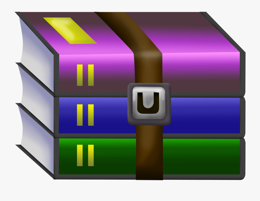 Clip Art And In Windows Technobezz - Logo De Winrar Png, Transparent Clipart