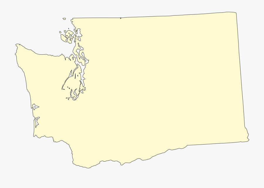 Clip Art File H Svg Wikimedia - Washington State Map Blank, Transparent Clipart