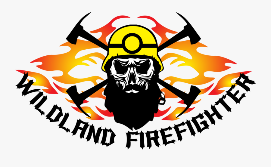 Clipart Skull Firefighter - Illustration, Transparent Clipart
