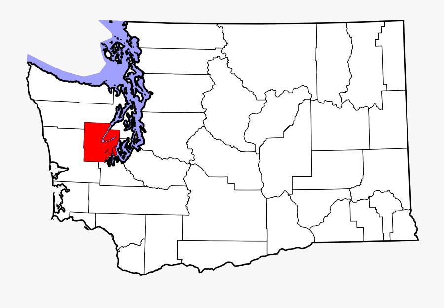 Transparent Washington State Clipart - Oregon And Washington Counties, Transparent Clipart