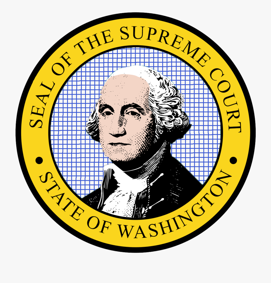 Seal Of The Supreme Court Of Washington - Washington State Flag Emblem, Transparent Clipart