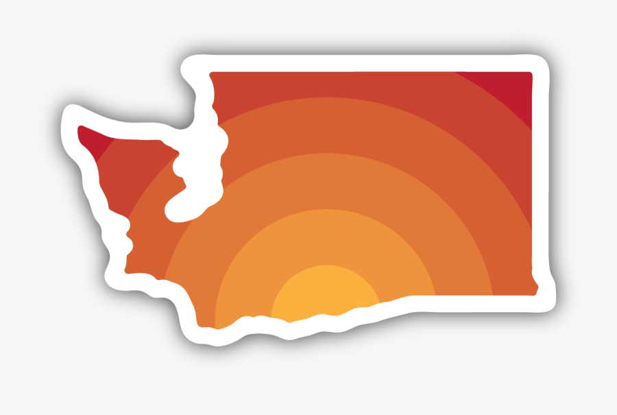 Washington Sunrise Sticker, Transparent Clipart