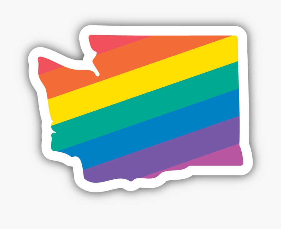 Washington Rainbow Sticker - Plot, Transparent Clipart