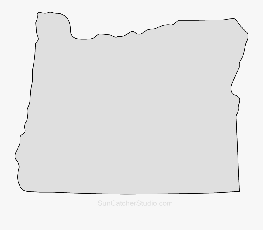 Oregon State Outline Png, Transparent Clipart