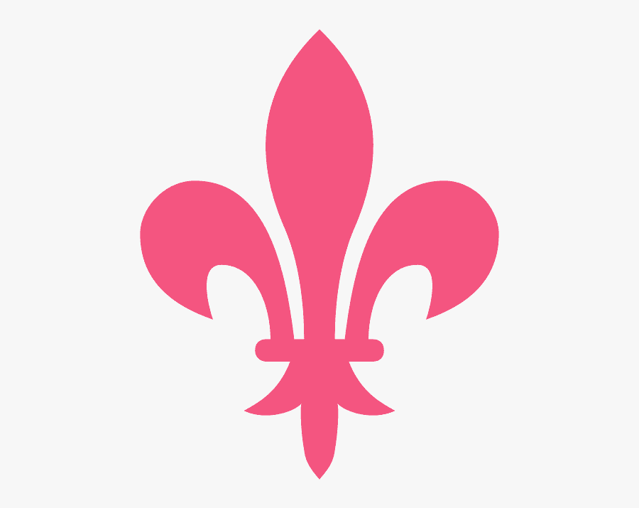 Flor De Lis Pink, Transparent Clipart