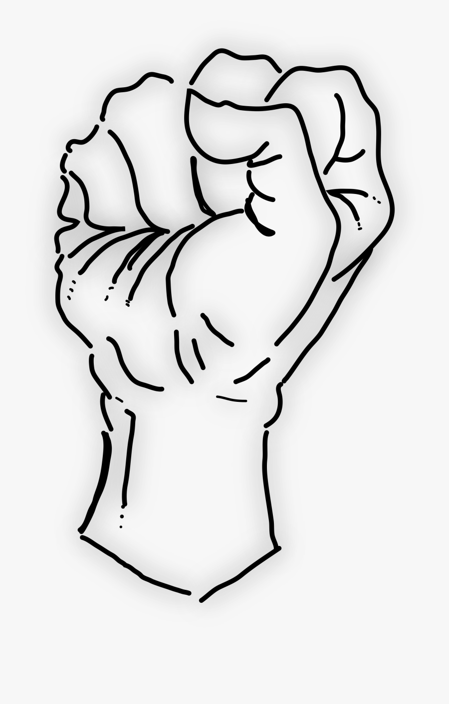 Filefist Vector Image - Gambar Kepalan Tangan Png, Transparent Clipart