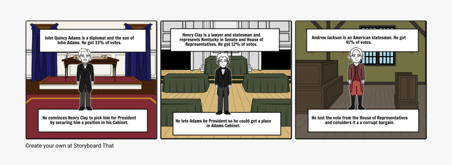 The Election Of 1824 Storyboard By Purpleglaceon - Cartoon, Transparent Clipart