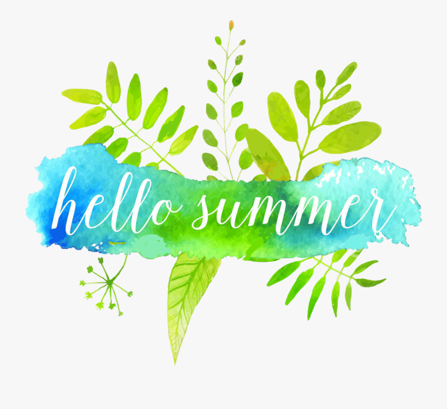 #flowers #summertime #beachlife #hellosummer #hello - Hello Summer Paint, Transparent Clipart