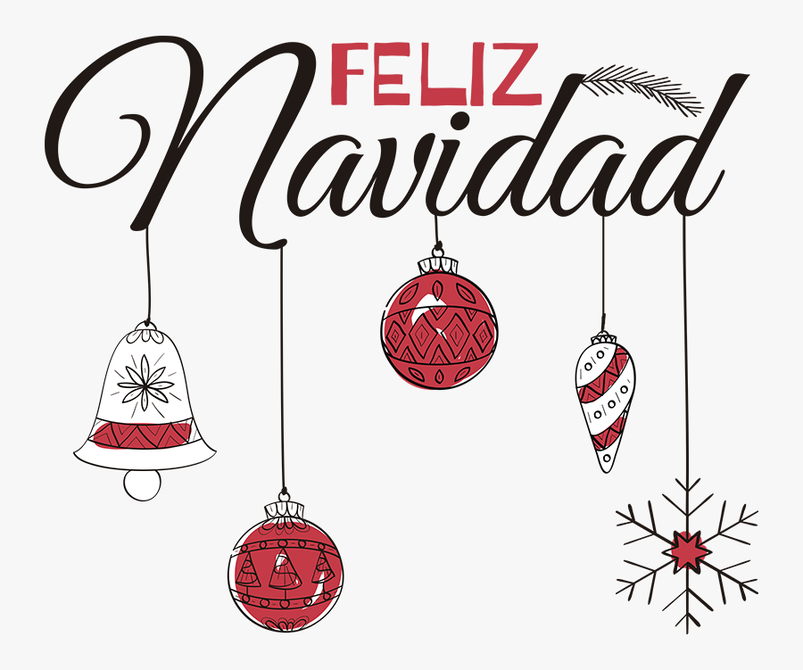 Transparent Feliz Navidad Clipart - Illustration, Transparent Clipart