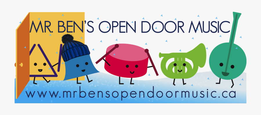 Ben"s Open Door Music Banner, Transparent Clipart
