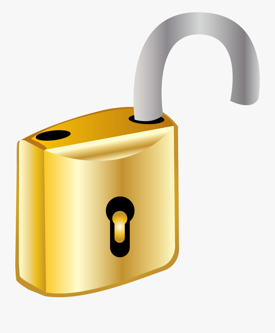 Open Door Lock Vector Diagram 2180*2542 Transprent - فتح قفل, Transparent Clipart