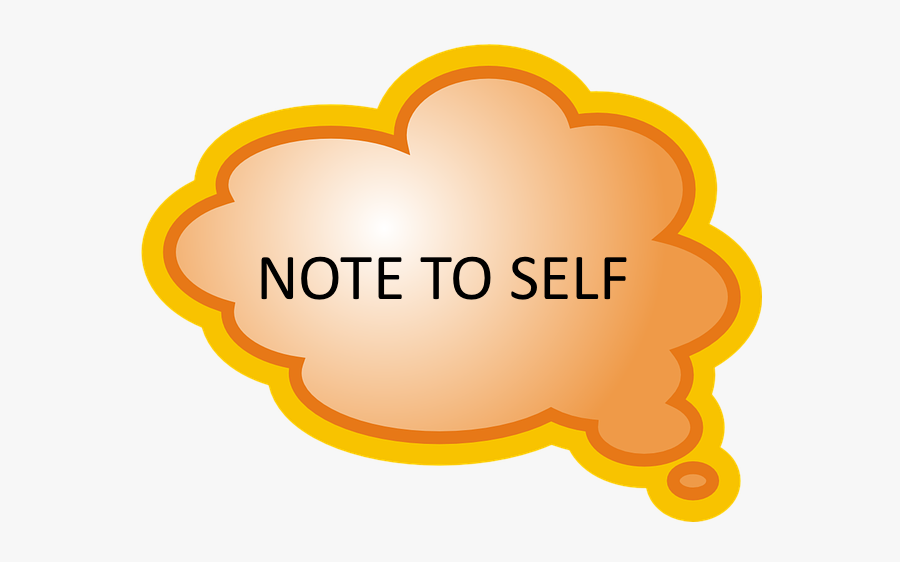 Note To Self Clipart, Transparent Clipart