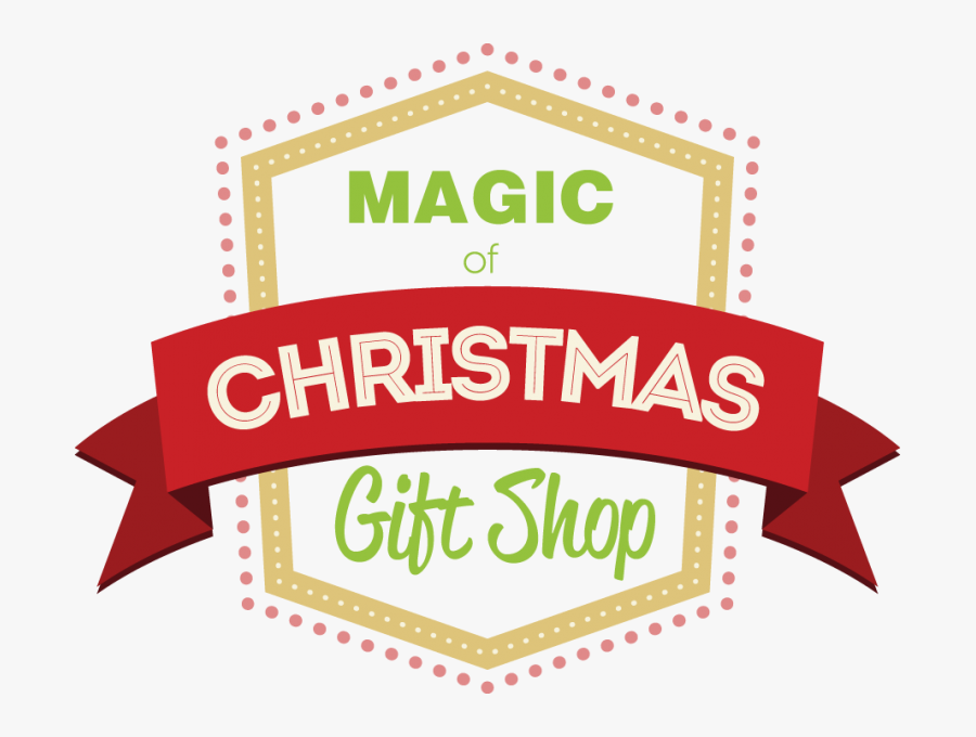 Transparent Christmas Gift Clip Art - Christmas Gift Shop Text, Transparent Clipart