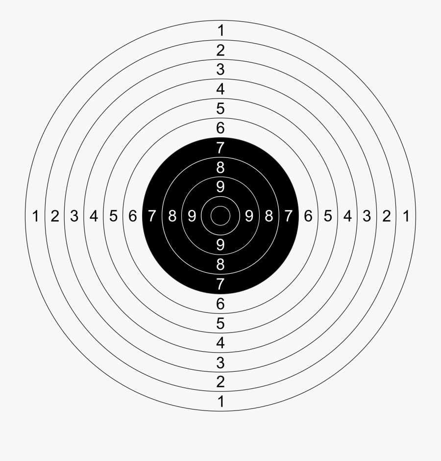 Competition Shooting Targets, Transparent Clipart