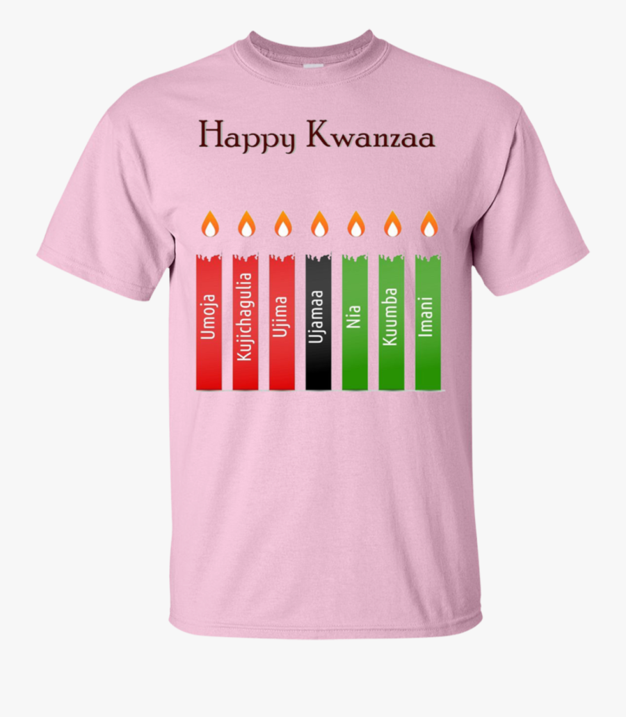 Happy Kwanzaa 7 Principles - Moire Rose T Shirt, Transparent Clipart