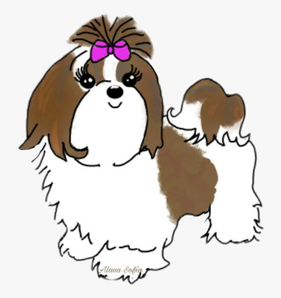 Shihtzu Dog Puppy Sticker Stickers - Shih Tzu, Transparent Clipart