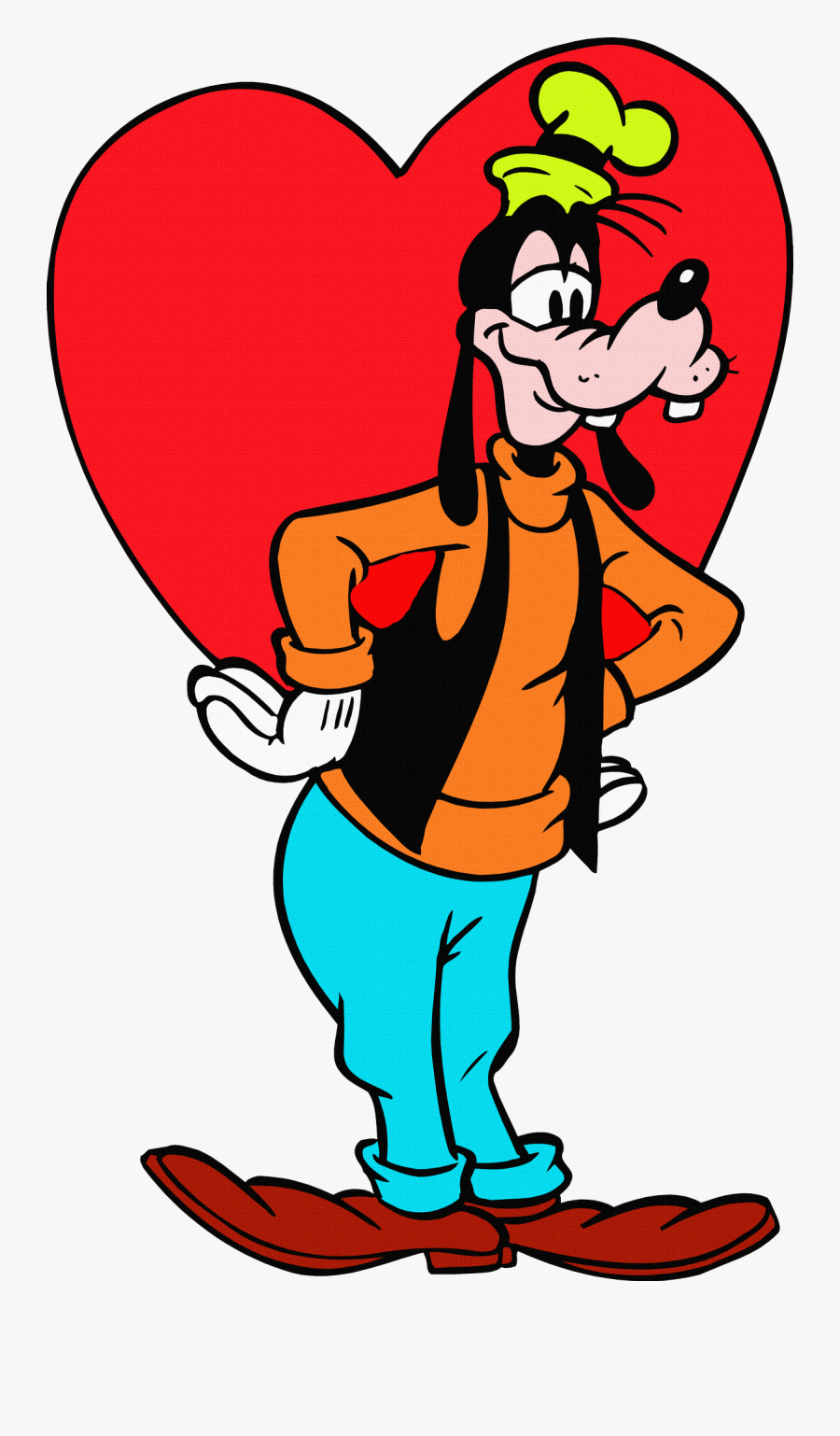 Goofy Chien Disney7 - Goofy Disney In Love, Transparent Clipart