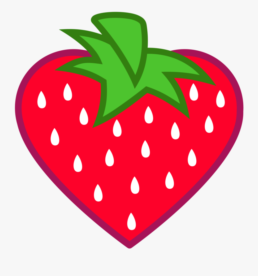 Transparent Strawberries Clipart - Heart Shape Object Clipart, Transparent Clipart
