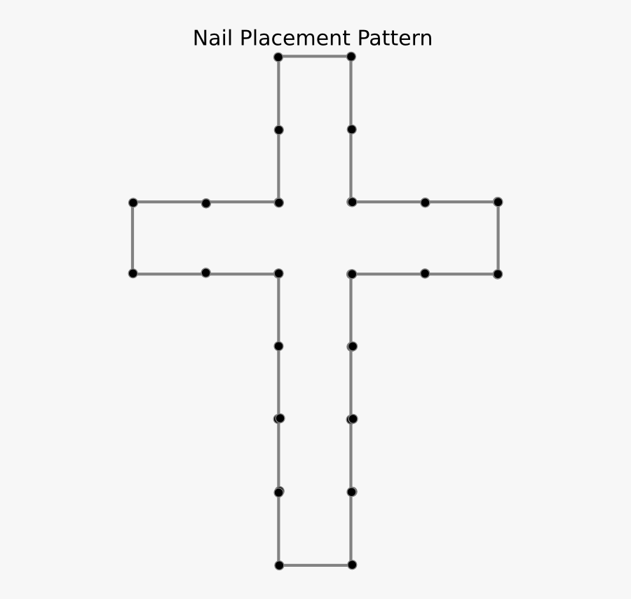 Simple String Art Patterns Cross, Transparent Clipart