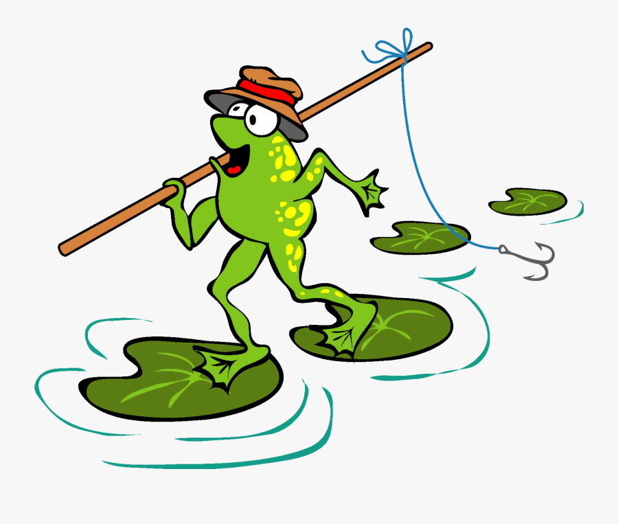 Emmanuel Baptist Church Clipart , Png Download - Frog With Fishing Pole Cartoon, Transparent Clipart