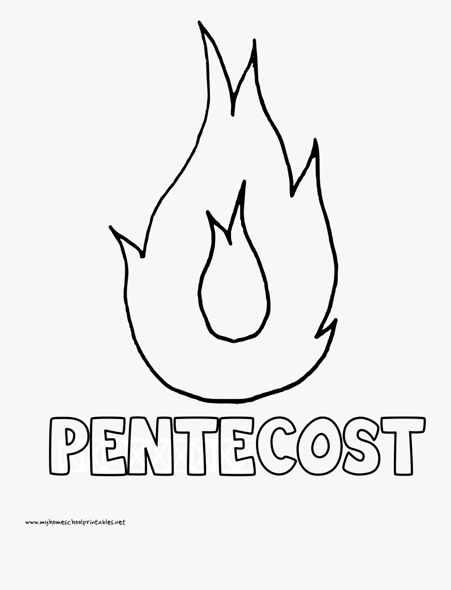 World History Coloring Pages Printables Pentecost, Transparent Clipart