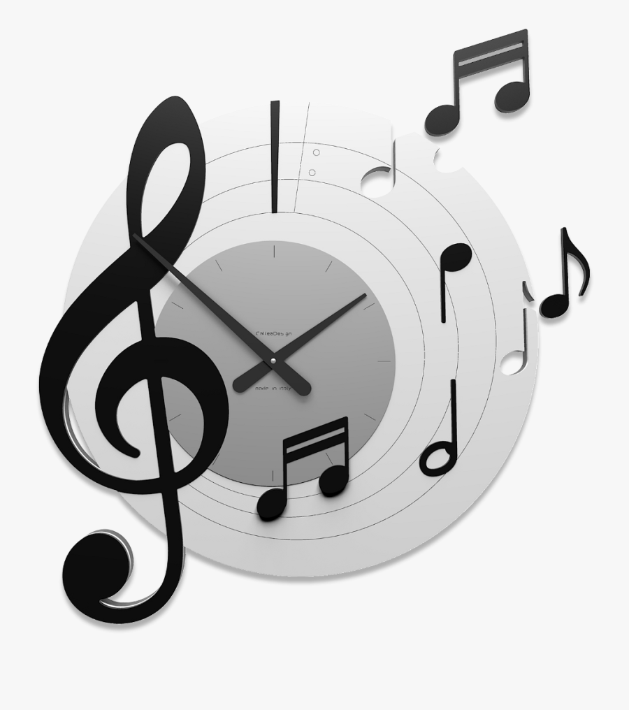 Picture Of Callea Design Bellini Round Wall Clock Musical - Treble Clef Icon Vector, Transparent Clipart