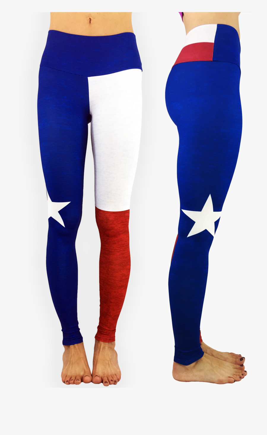 Texas Flag Yoga Pants - Tights, Transparent Clipart