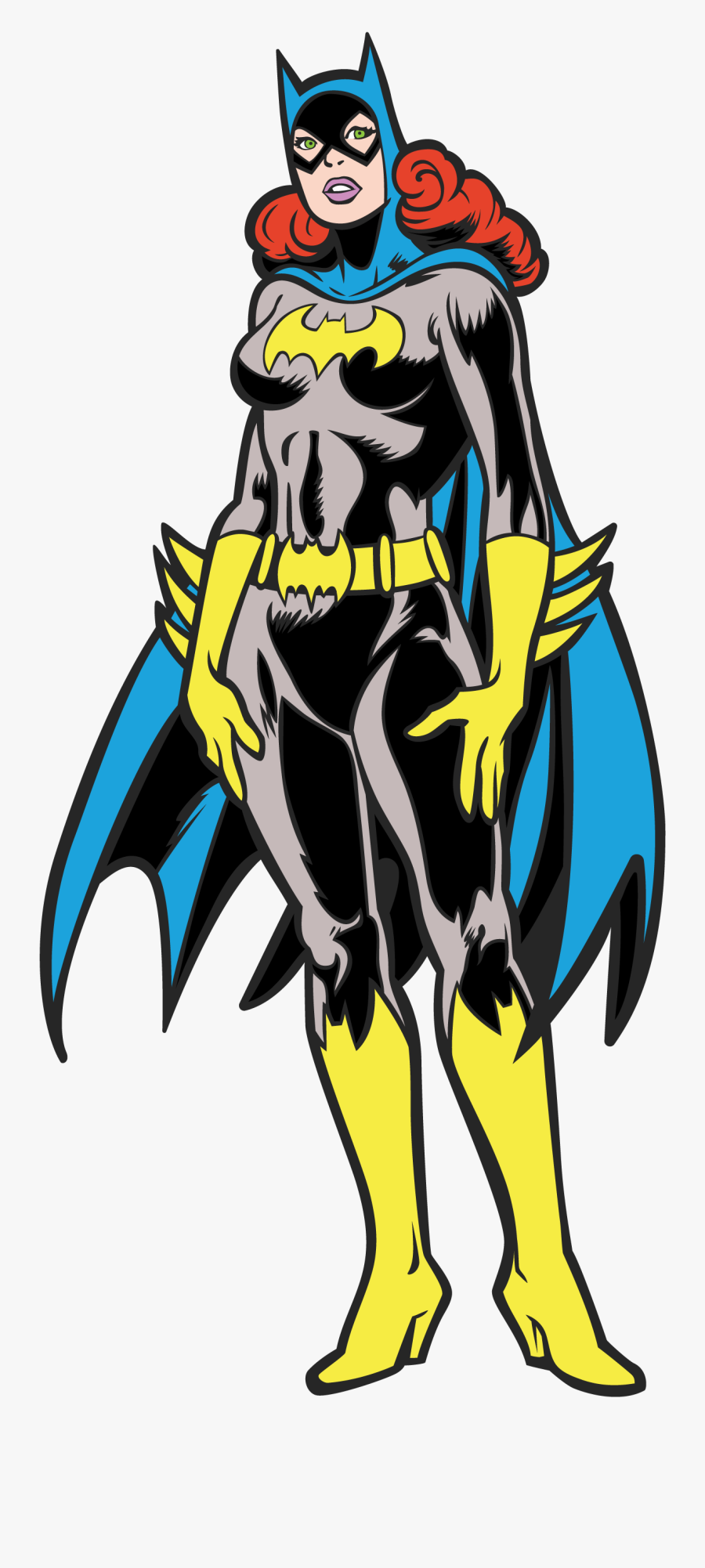 Batgirl Clipart , Png Download - Bat Girl Clip Art, Transparent Clipart